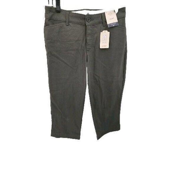 St Johns Bay Womens Mid Stretch capri Shorts Size Tummy Control (SV-195) - Picture 1 of 6